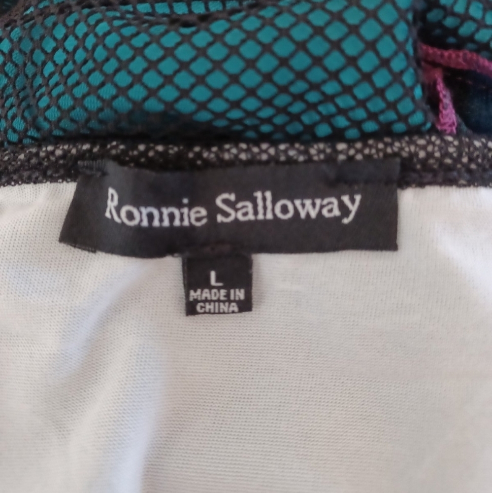 Ronnie Salloway Womens Large Patchwork Lined Asym… - image 7